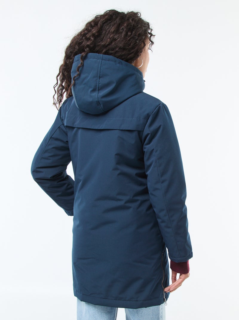 Parka 3-en-1 déperlante avec doublure chaude amovible Bleu - Kiabi