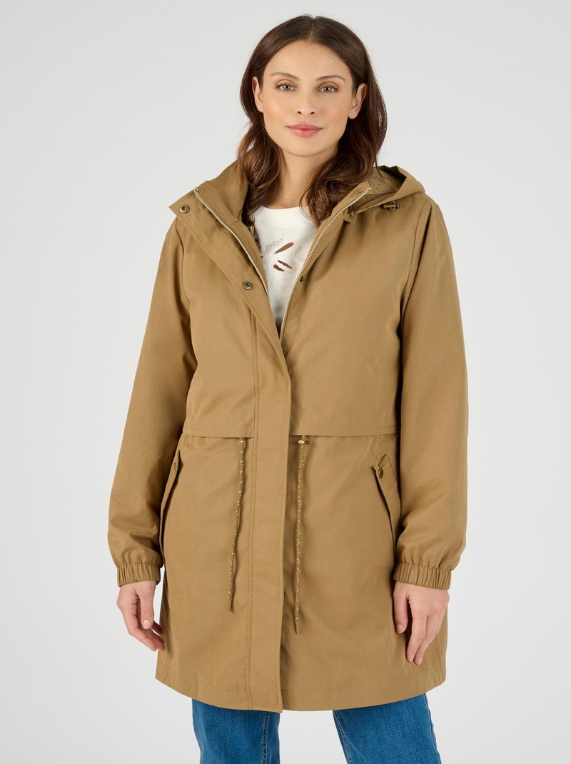Parka 3 en 1, gilet amovible Thermolactyl - Damart Camel - Kiabi