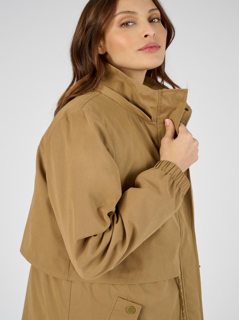 Parka 3 en 1, gilet amovible Thermolactyl - Damart Camel - Kiabi
