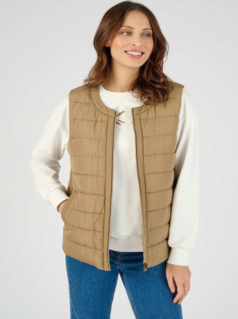 Parka 3 en 1, gilet amovible Thermolactyl - Damart Camel - Kiabi