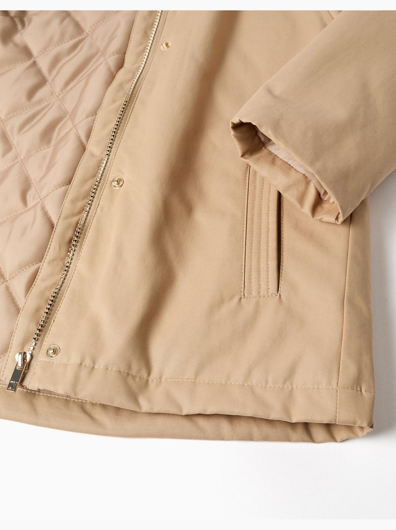 Parka 3-en-1 rembourrée avec capuche Beige clair - Kiabi