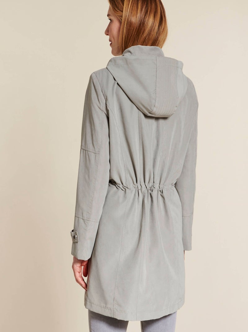 Parka 3/4 mi-saison - Damart Gris clair - Kiabi