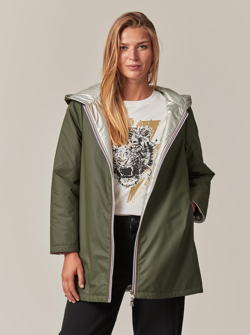 Parka 3/4 pour femme 'Deeluxe' Kaki - Kiabi