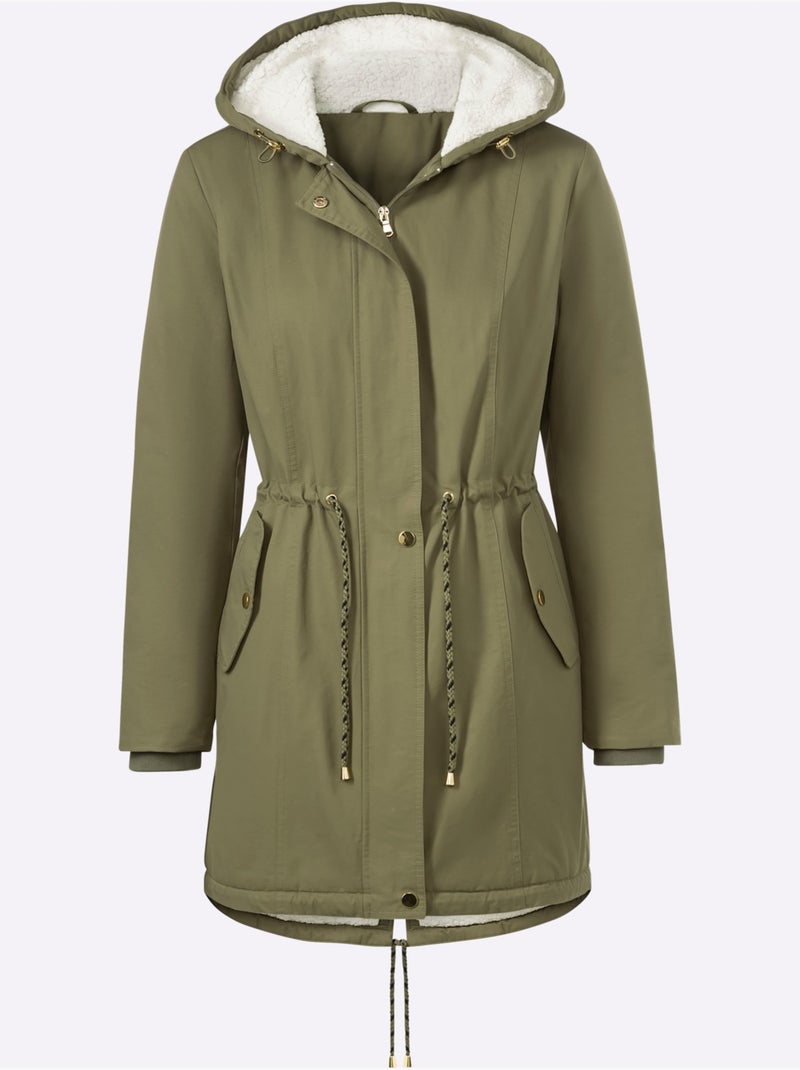 Parka 64% coton - taille standard - witt Vert olive - Kiabi