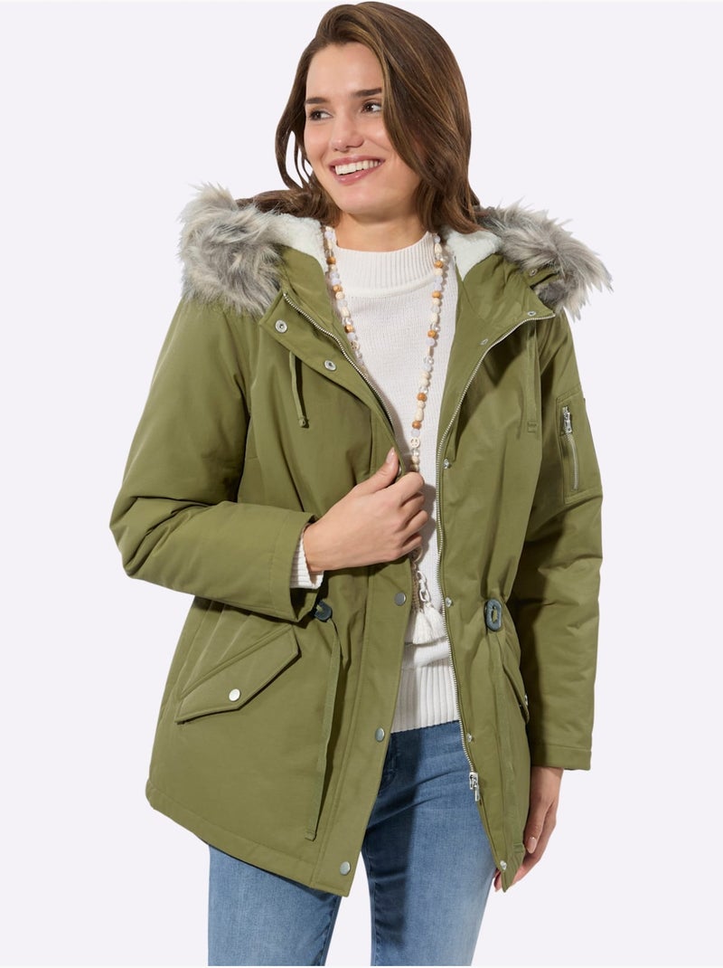 Parka 64% coton - taille standard - witt Vert olive - Kiabi