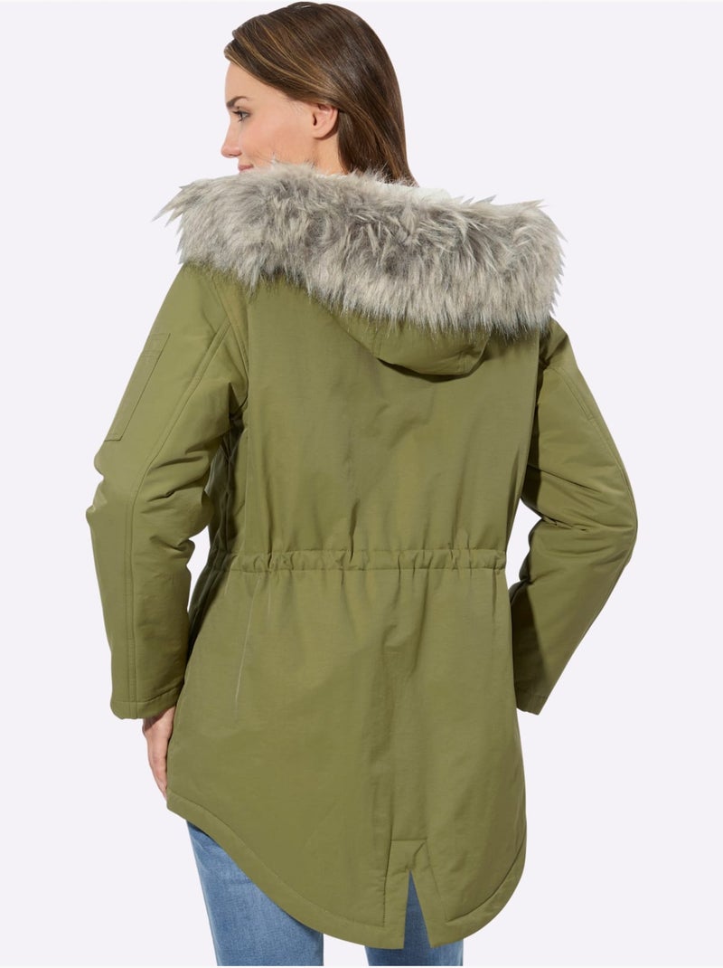 Parka 64% coton - taille standard - witt Vert olive - Kiabi
