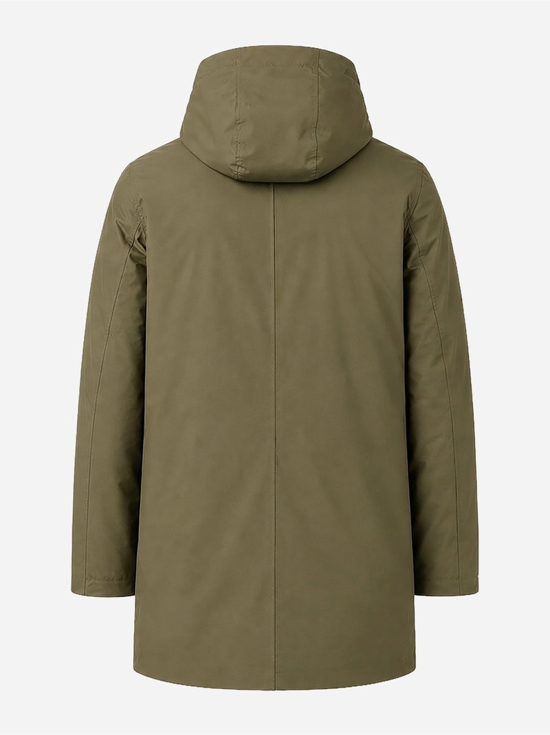 Parka à capuche - k-way Vert - Kiabi