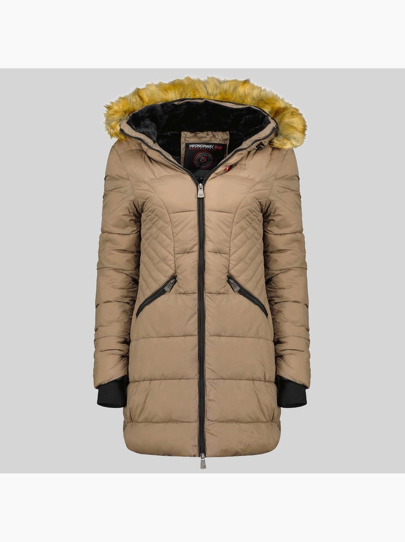 Parka à capuche abeille – geographical norway Taupe - Kiabi