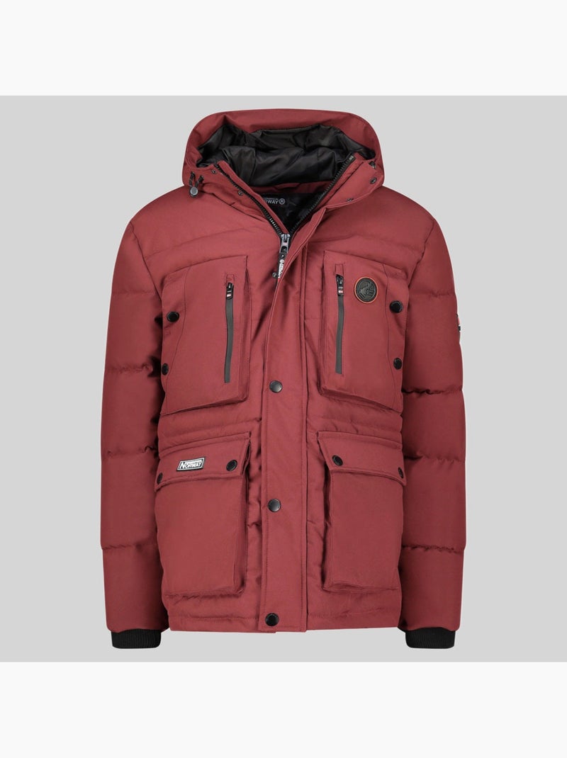Parka à capuche albert – geographical norway Bordeaux - Kiabi