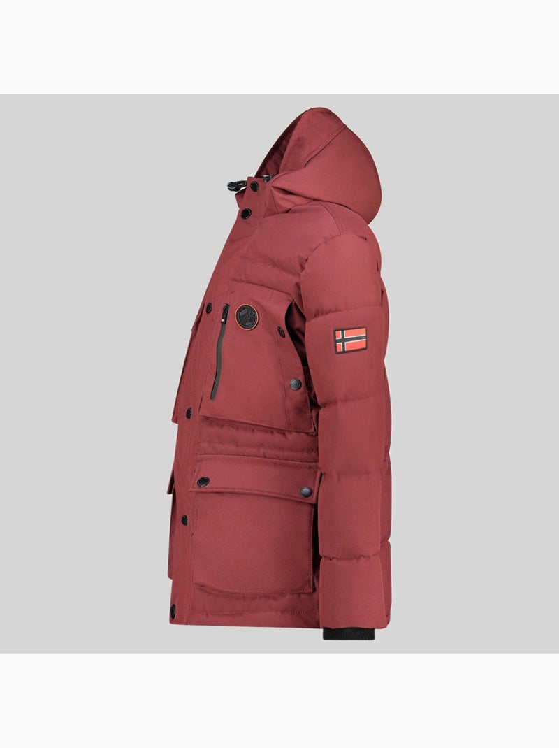 Parka à capuche albert – geographical norway Bordeaux - Kiabi