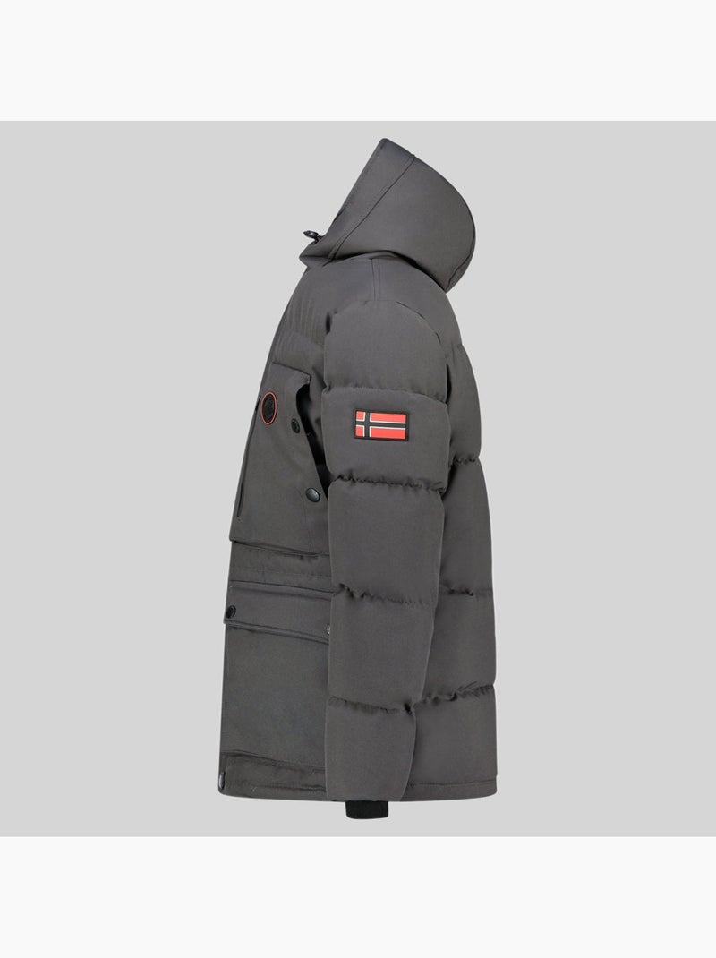 Parka à capuche albert – geographical norway Gris foncé - Kiabi