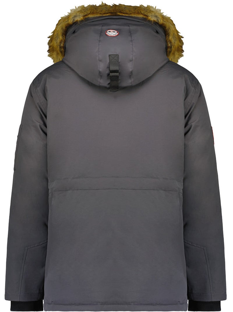 Parka à capuche alpes – geographical norway Gris foncé - Kiabi