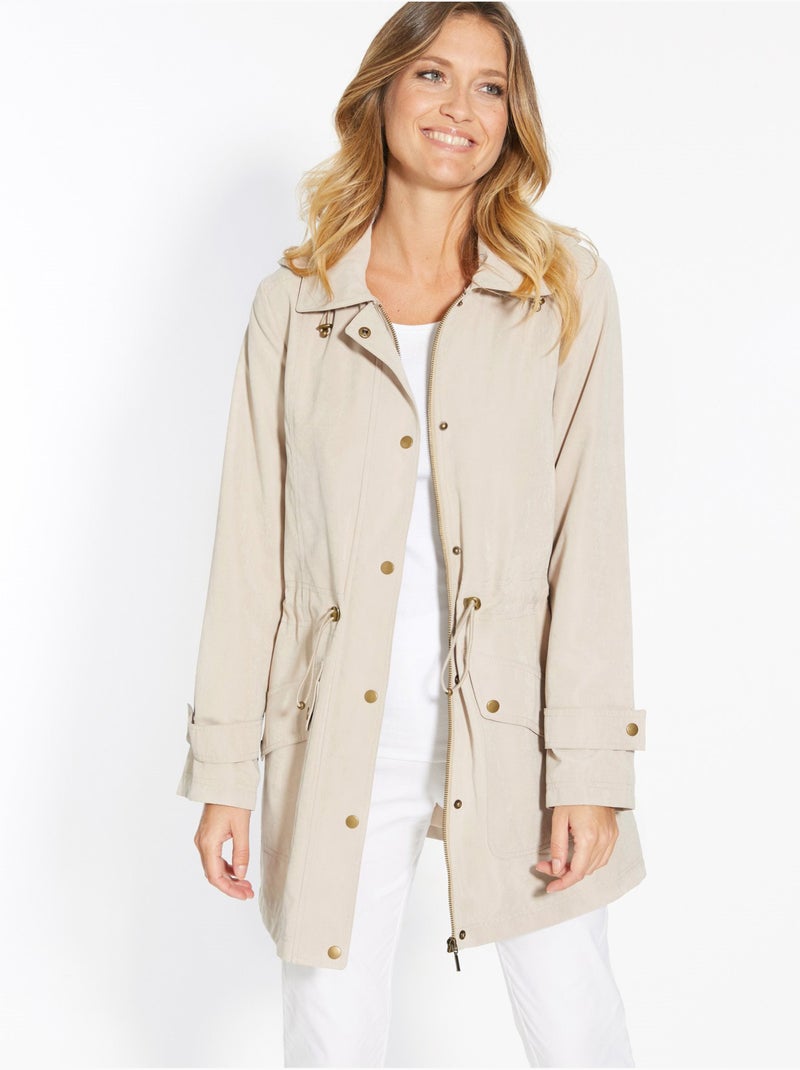 Parka à capuche amovible - DAXON Beige - Kiabi