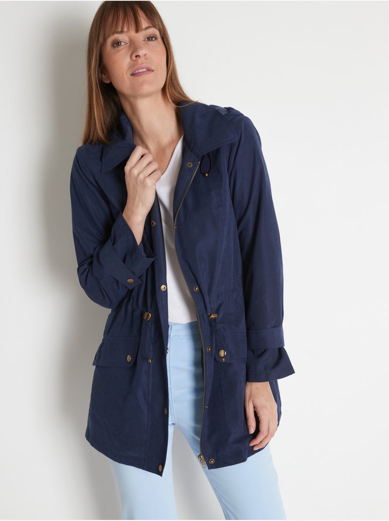 Parka à capuche amovible - DAXON Bleu marine - Kiabi