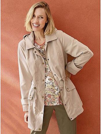 Parka à capuche amovible