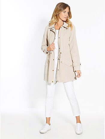 Parka à capuche amovible