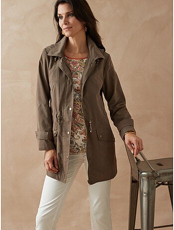 Parka à capuche amovible