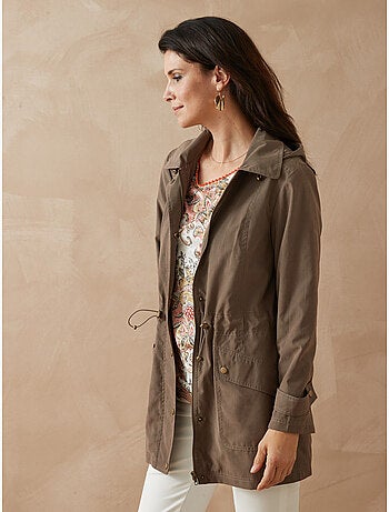 Parka à capuche amovible