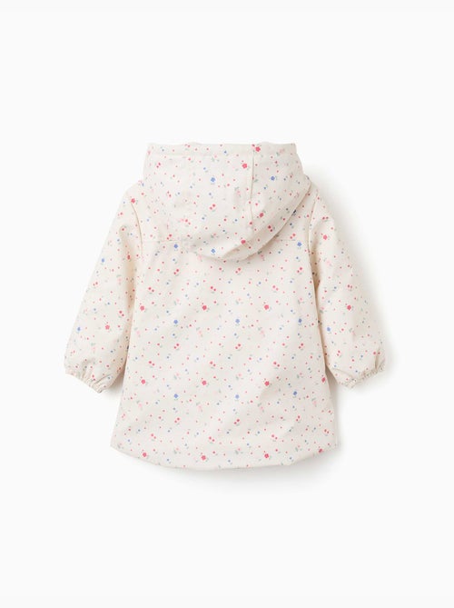 Parka à capuche avec doublure en sherpa et fleurs - Kiabi Parka à capuche avec doublure en sherpa et fleurs - Kiabi