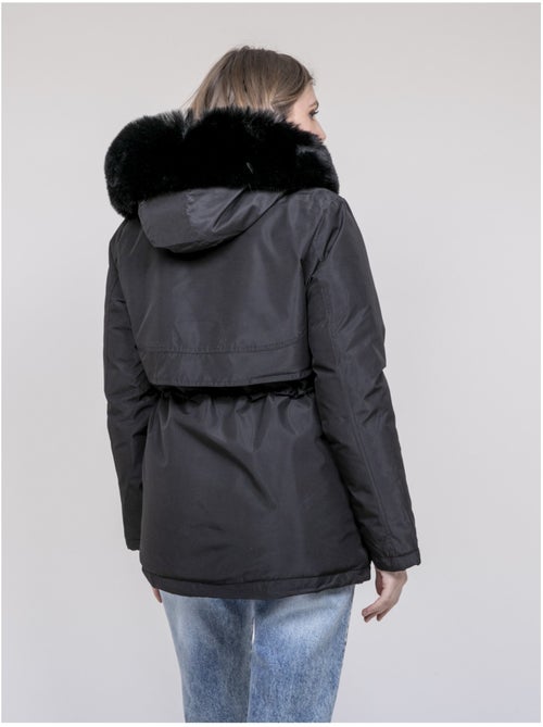 Parka à capuche avec fausse fourrure USMAR - Kiabi