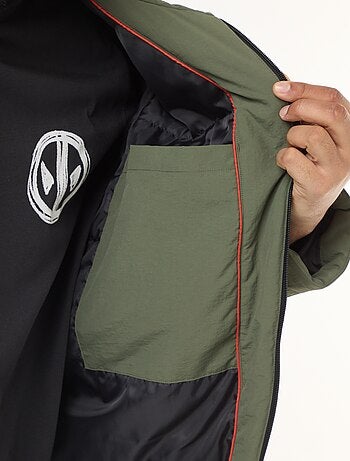 Parka à capuche avec poches plaquées double entrée doublées polaire