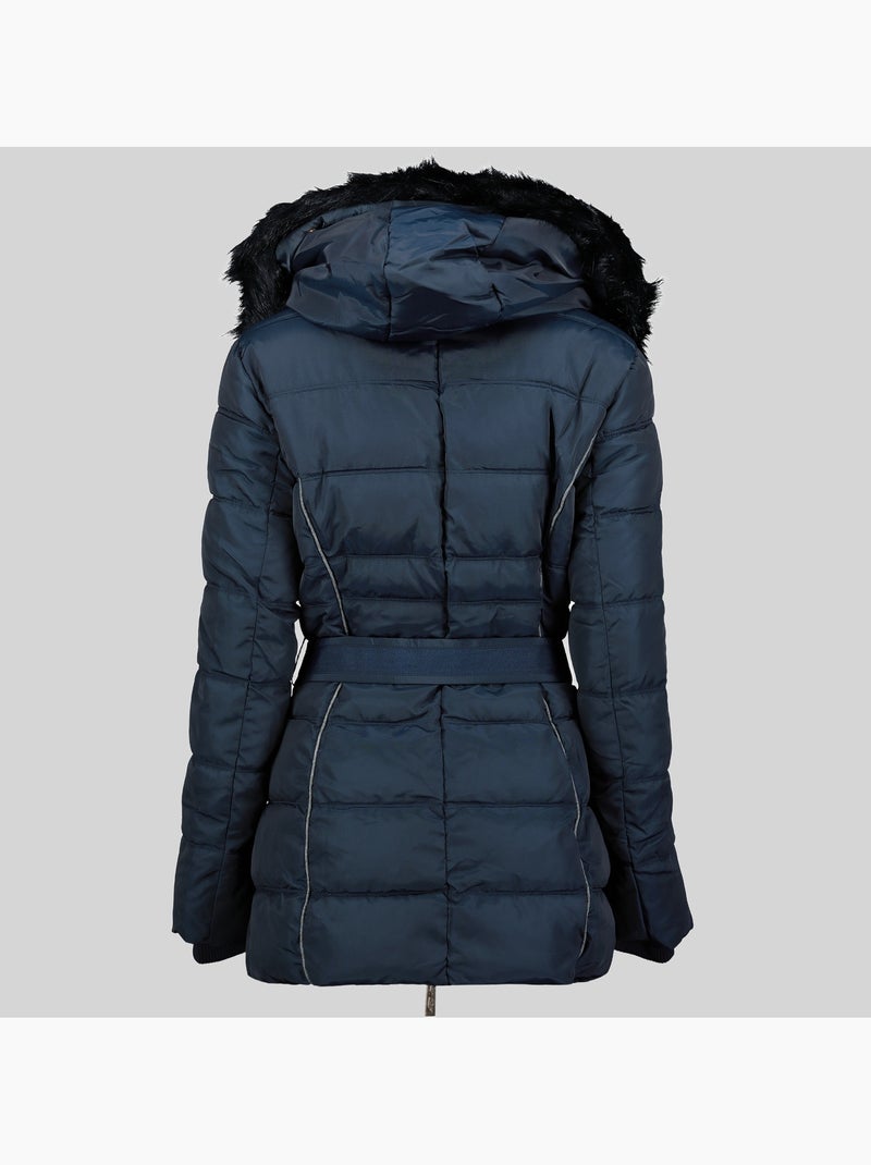 Parka à capuche becky – geographical norway Bleu marine - Kiabi