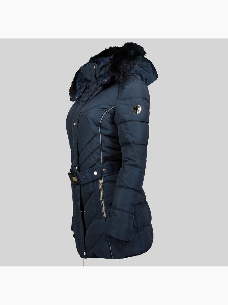 Parka à capuche becky – geographical norway Bleu marine - Kiabi