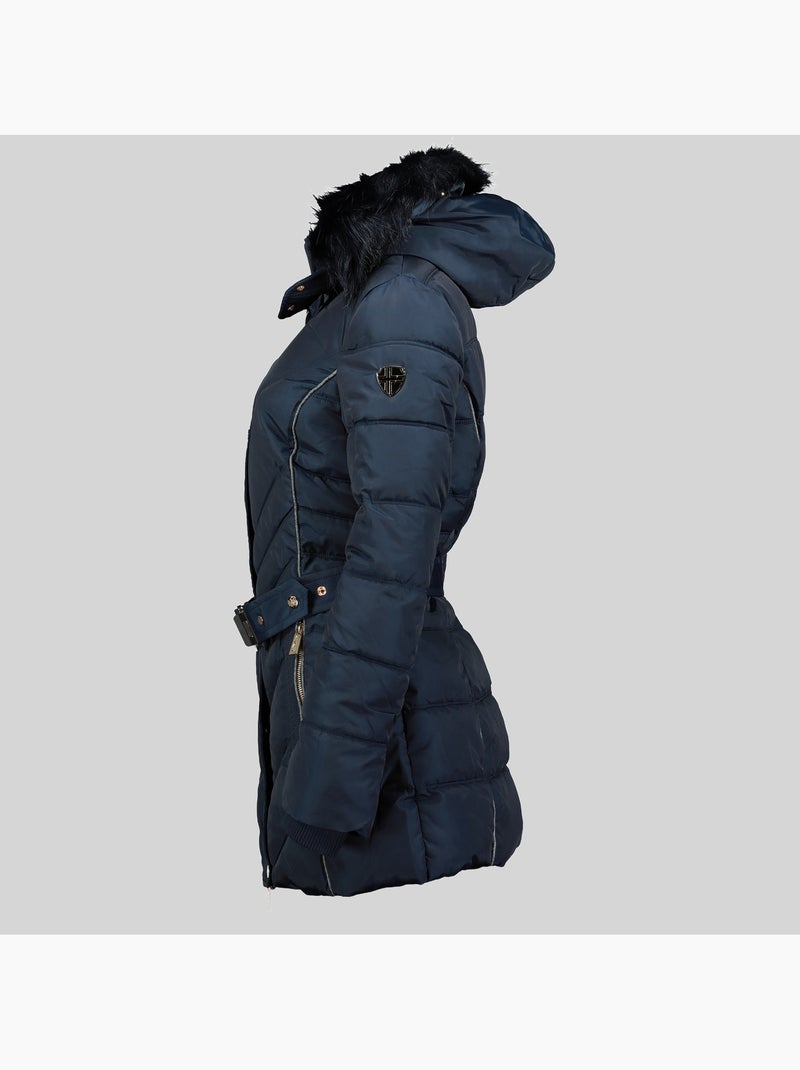 Parka à capuche becky – geographical norway Bleu marine - Kiabi