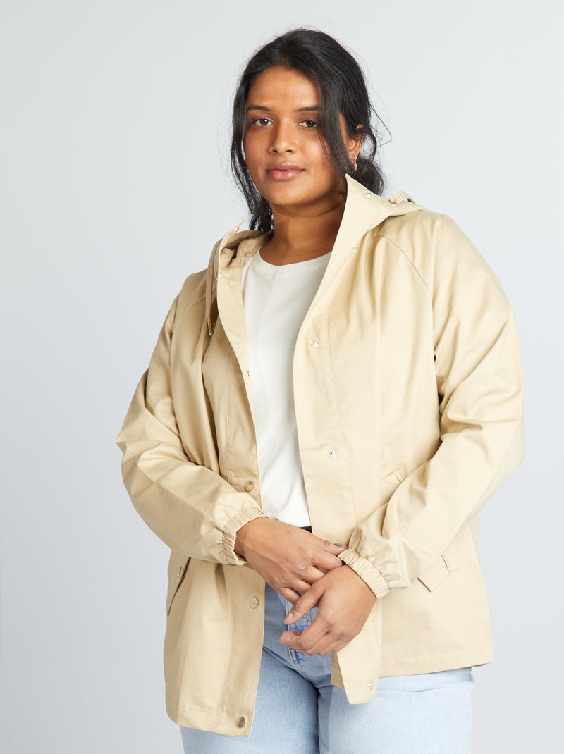 Parka à capuche Beige - Kiabi
