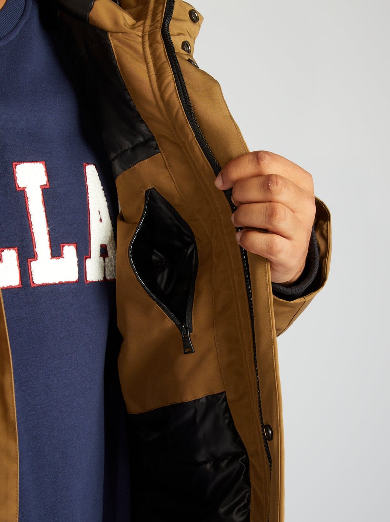 Parka à capuche Beige - Kiabi