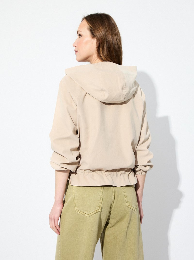 Parka à capuche Beige - Kiabi