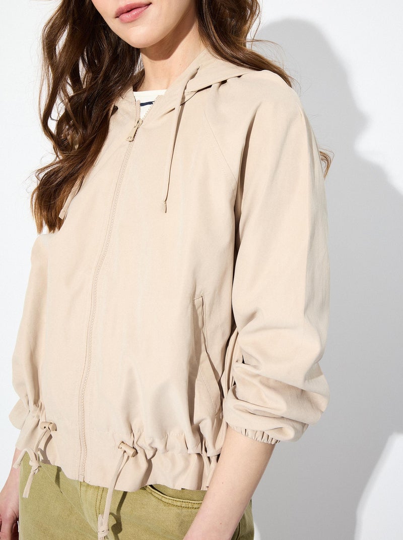 Parka à capuche Beige - Kiabi