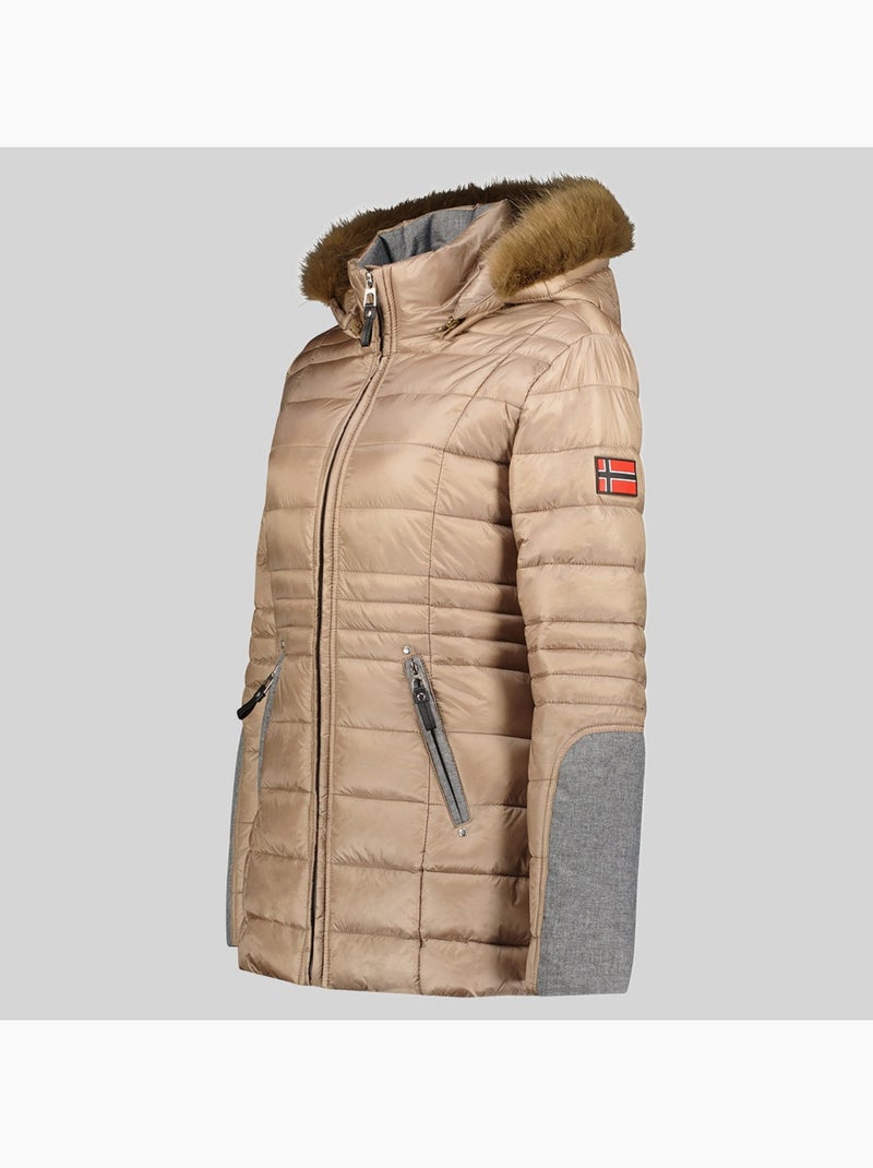Parka à capuche belete – geographical norway Taupe - Kiabi