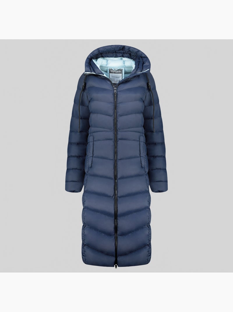 Parka à capuche berangere – geographical norway Bleu marine - Kiabi