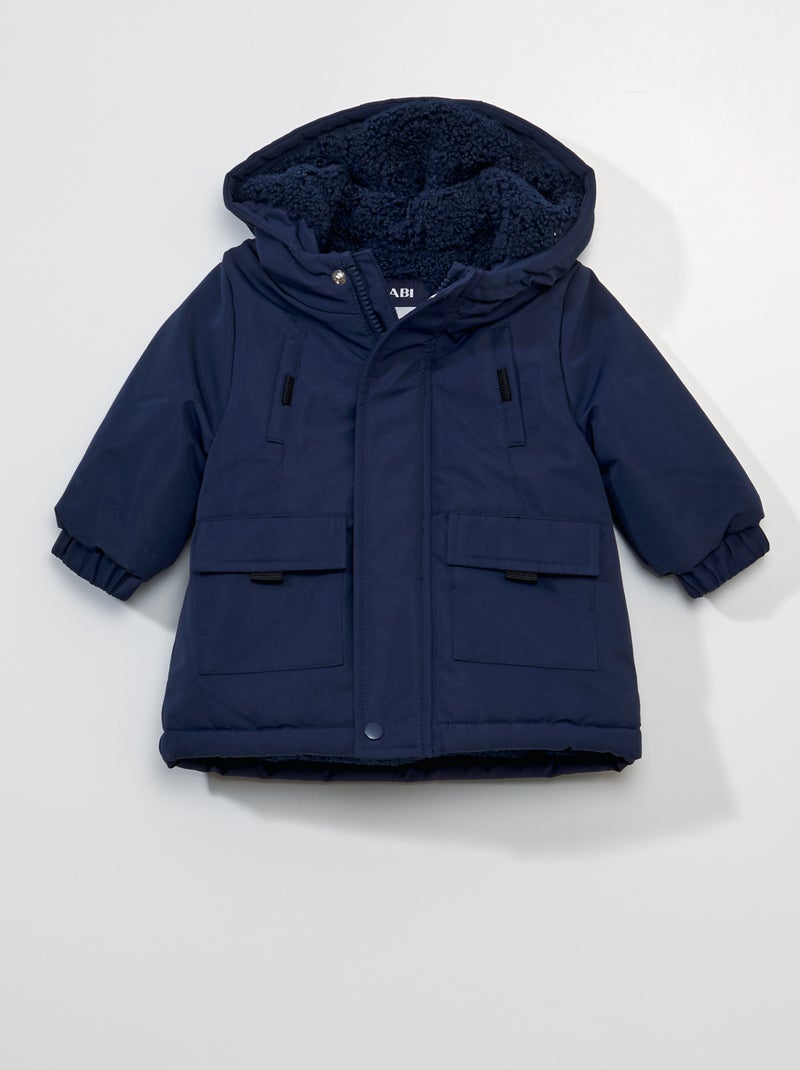Parka à capuche Bleu nuit - Kiabi