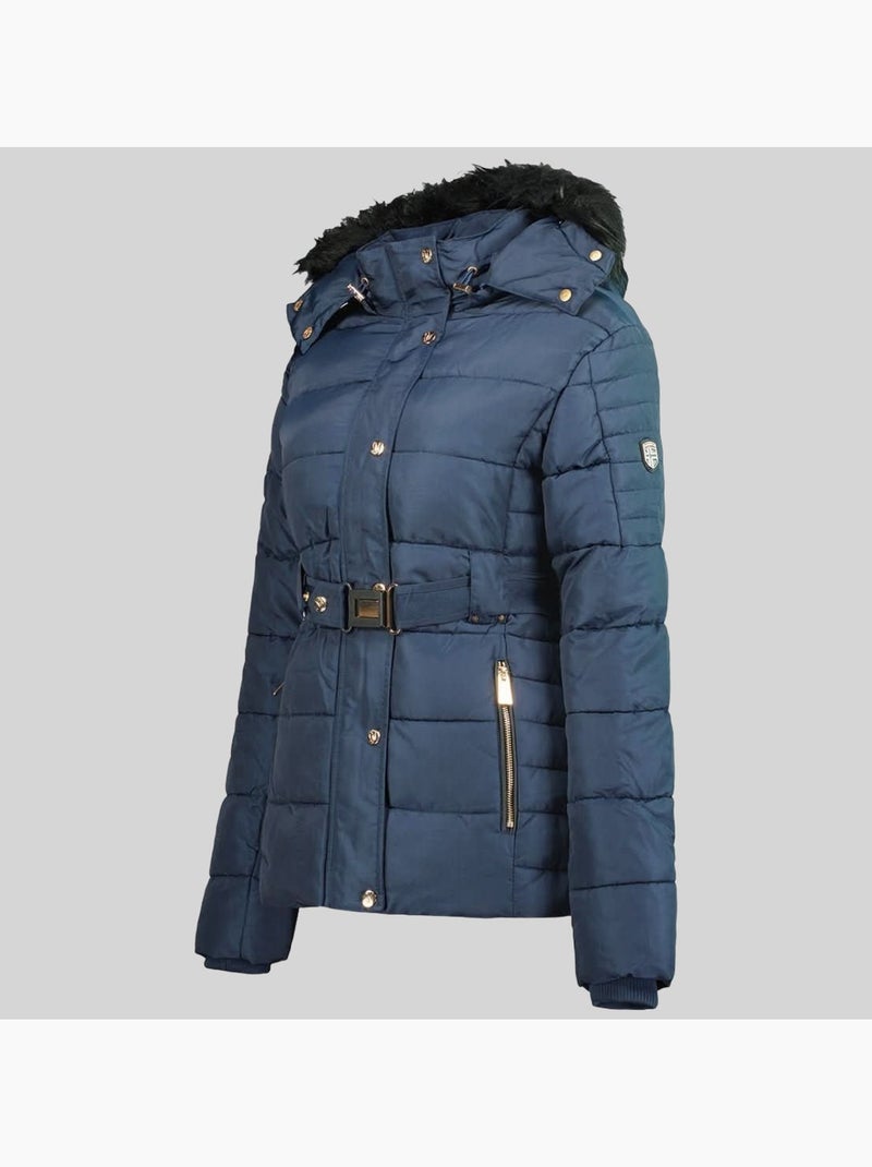 Parka à capuche blood – geographical norway Bleu marine - Kiabi