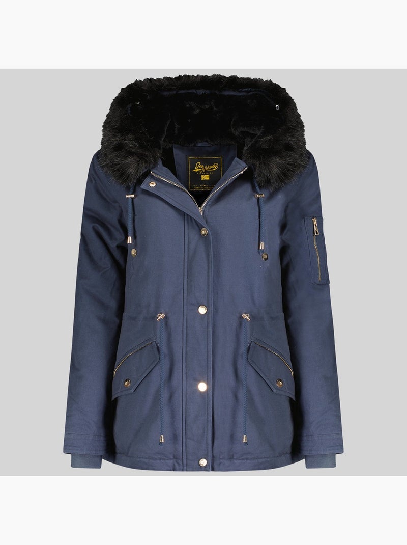 Parka à capuche boldina – geographical norway Bleu marine - Kiabi