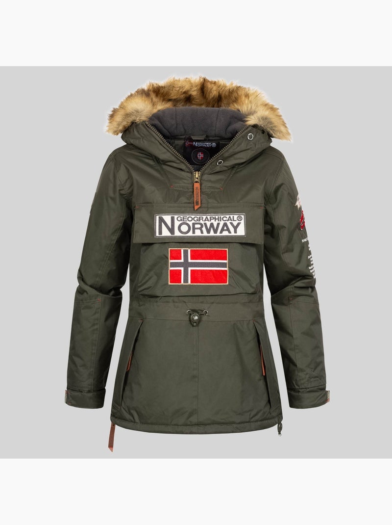 Parka à capuche bridget – geographical norway Kaki - Kiabi