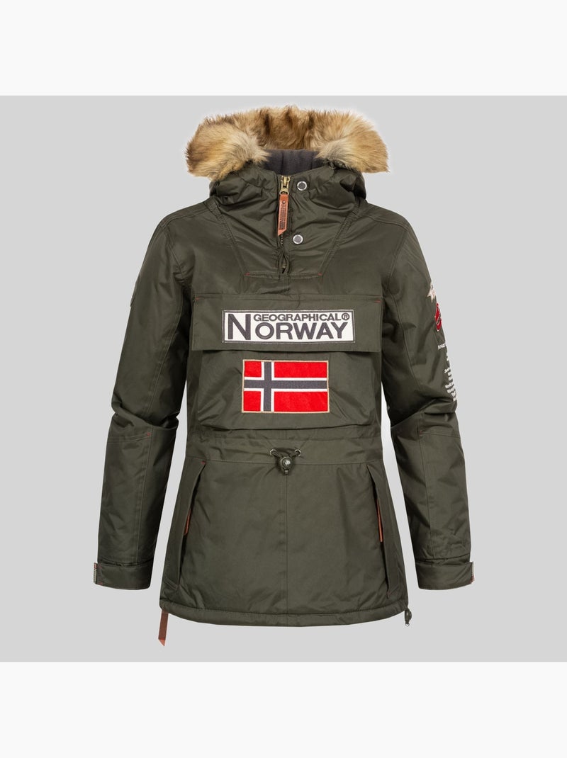 Parka à capuche bridget – geographical norway Kaki - Kiabi
