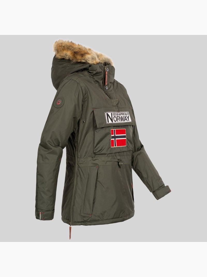 Parka à capuche bridget – geographical norway Kaki - Kiabi