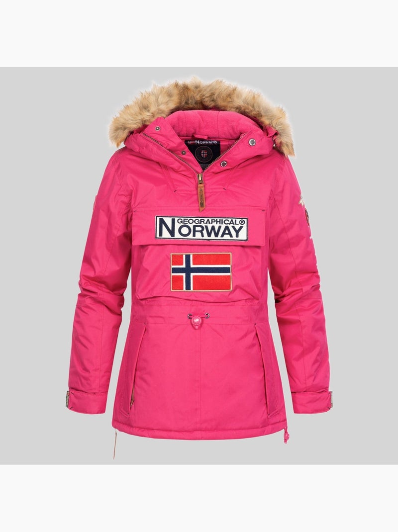 Parka à capuche bridget – geographical norway Rose fluo - Kiabi
