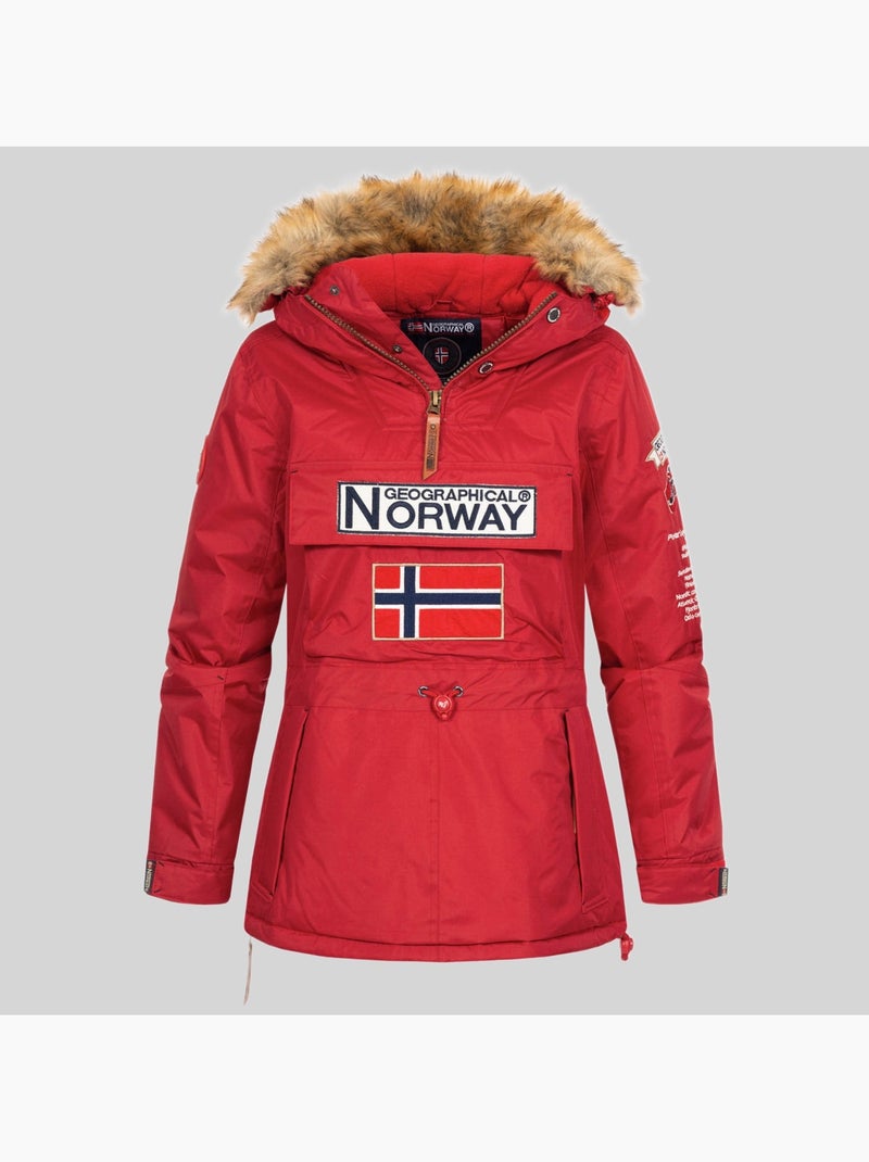 Parka à capuche bridget – geographical norway Rouge - Kiabi