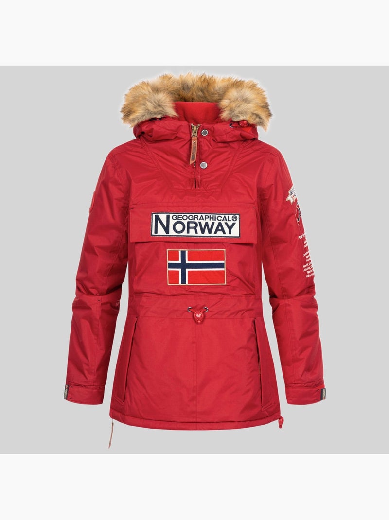 Parka à capuche bridget – geographical norway Rouge - Kiabi