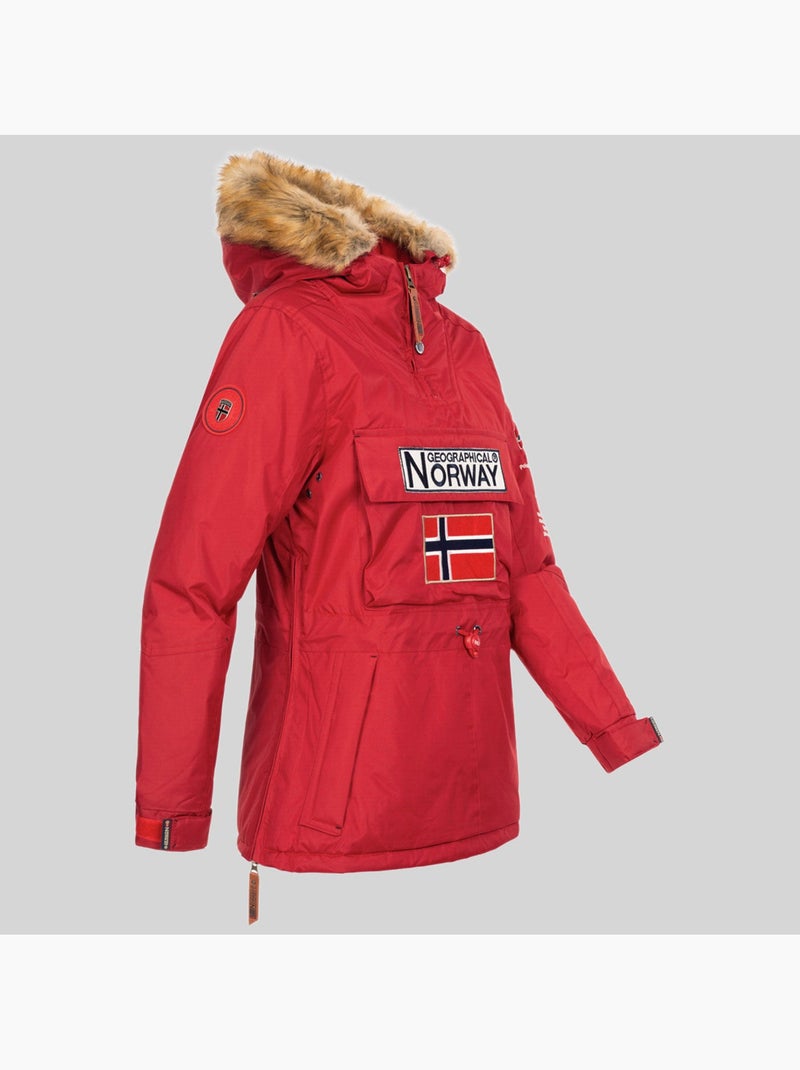 Parka à capuche bridget – geographical norway Rouge - Kiabi