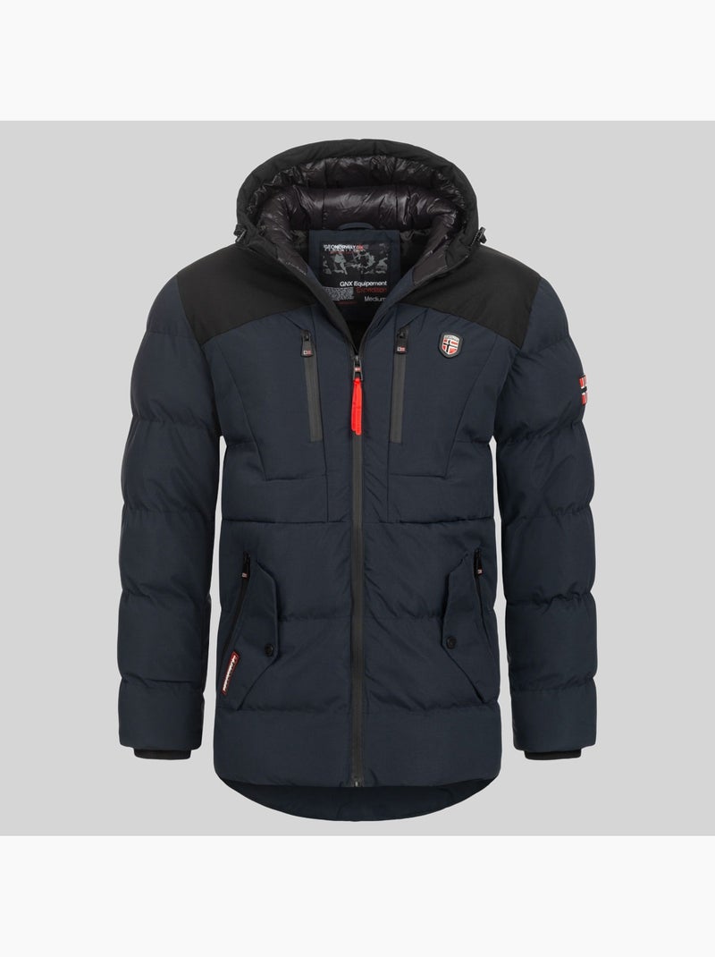 Parka à capuche cachot – geographical norway Bleu marine - Kiabi