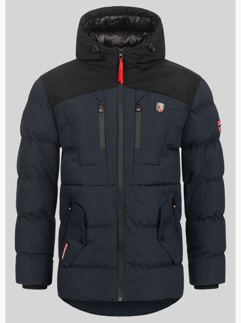 Parka à capuche cachot – geographical norway Bleu marine - Kiabi