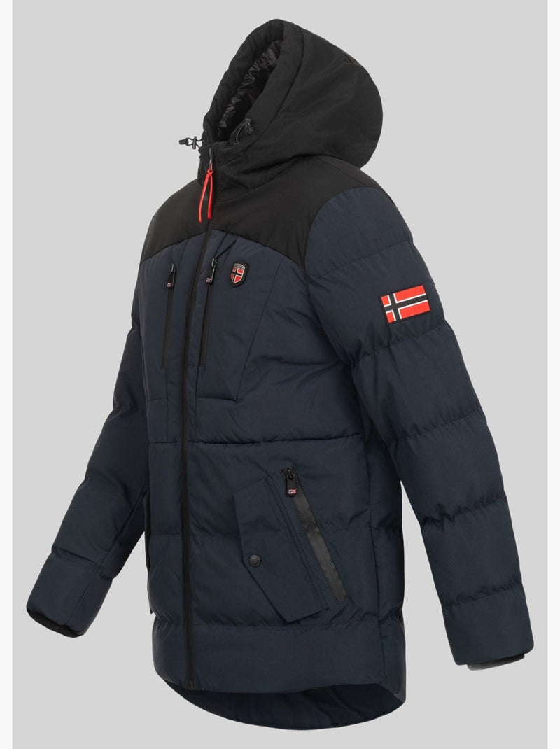 Parka à capuche cachot – geographical norway Bleu marine - Kiabi