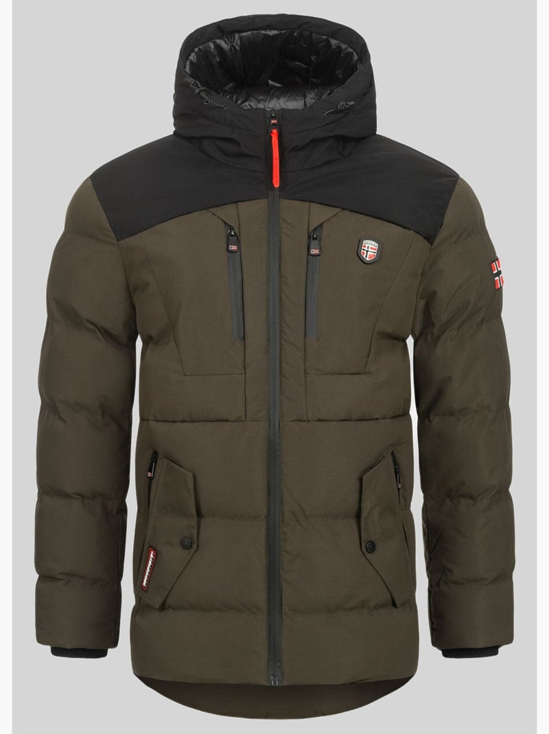Parka à capuche cachot – geographical norway Kaki - Kiabi