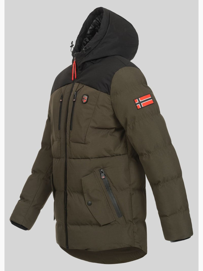 Parka à capuche cachot – geographical norway Kaki - Kiabi