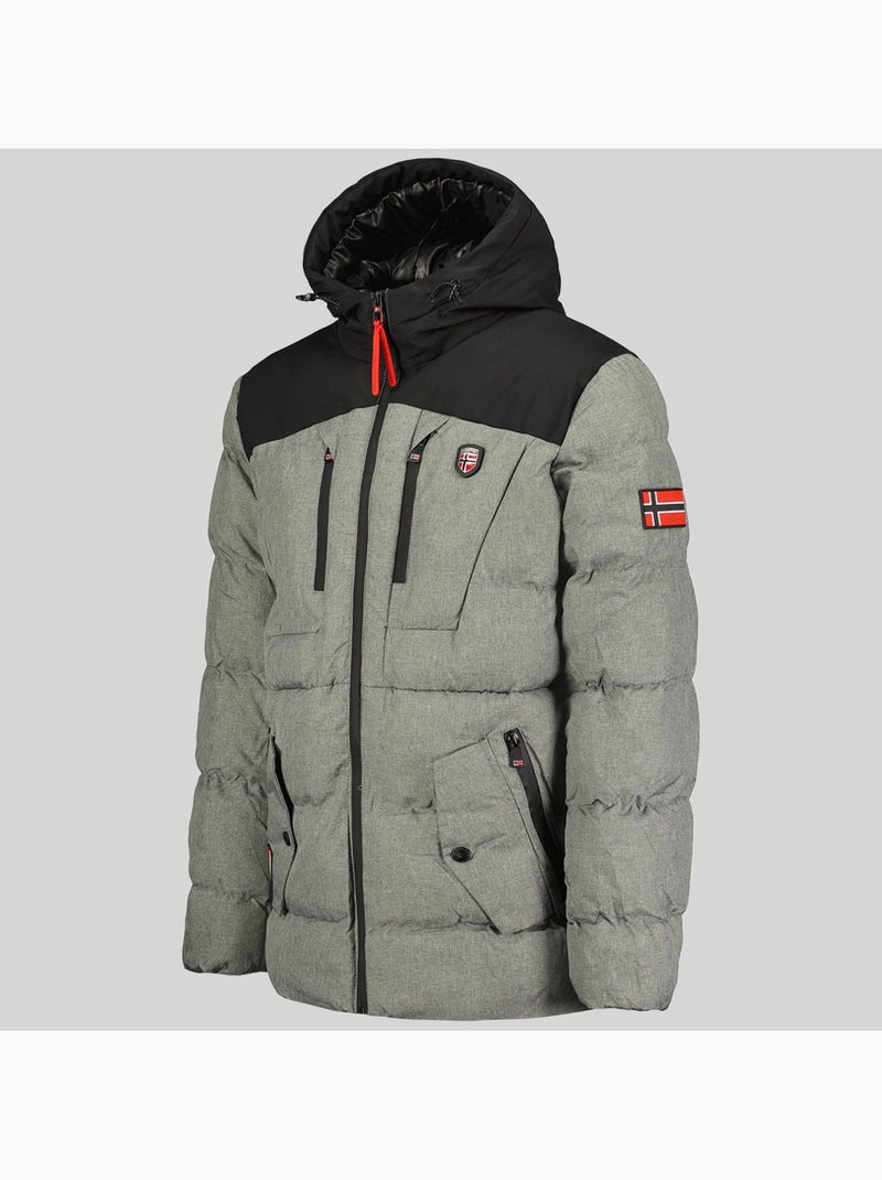 Parka à capuche cashblend – geographical norway Gris foncé - Kiabi